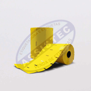 Etiqueta Gôndola Amarelo Universal- (Material COUCHE)